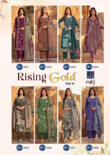 Rahi fab rising gold vol 4 Wholesale clothing market