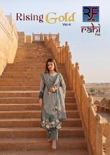 Rahi fab rising gold vol 4 Wholesale clothing market
