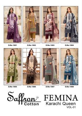 Saffron femina karachi queen vol 1 Fashion dress materials