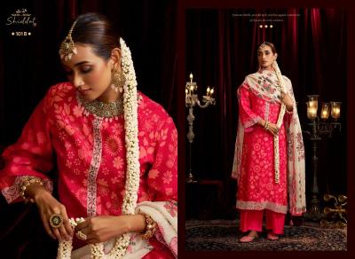 Shiddat bell rose 101   Bulk dress material dealers in Andhra Pradesh