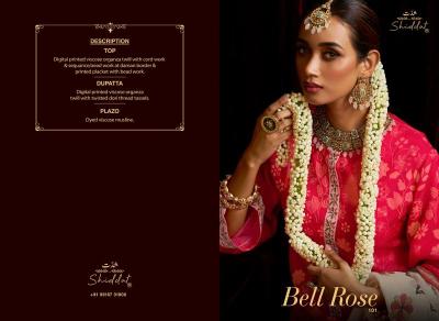 Shiddat bell rose 101   Bulk dress material dealers in Andhra Pradesh
