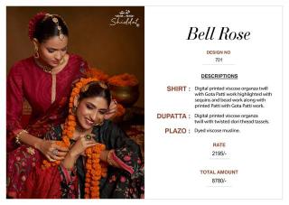 Shiddat bell rose 701 Wholesale dress material suppliers in Andhra Pradesh