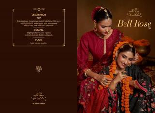Shiddat bell rose 701 Wholesale dress material suppliers in Andhra Pradesh