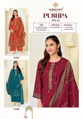 Suryajyoti pushpa vol 21 Dress material wholesale price in Uttar Pradesh