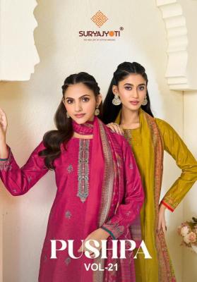 Suryajyoti pushpa vol 21 Dress material wholesale price in Uttar Pradesh