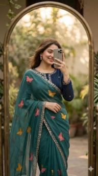 Svara butterfly  Best wholesale saree market