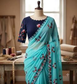 Svara georgette Wholesale saree suppliers in Andhra Pradesh