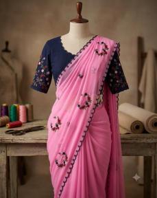 Svara georgette Wholesale saree suppliers in Andhra Pradesh