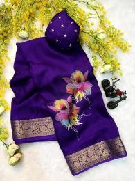 Vastrangan marsh mellow Wholesale saree distributors in Tripura