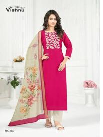 Vishnu kajal Silk dress material