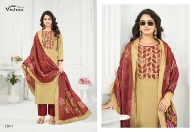 Vishnu kajal Silk dress material
