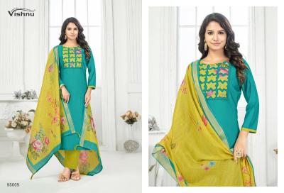 Vishnu kajal Silk dress material