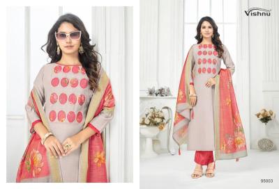 Vishnu kajal Silk dress material