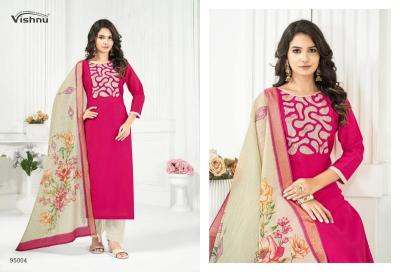 Vishnu kajal Silk dress material
