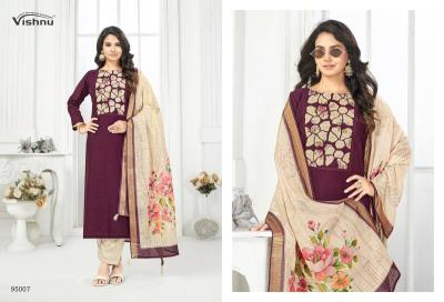 Vishnu kajal Silk dress material