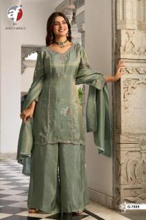 Anju fabrics g 7005 fancy kurti wholesale market in ahmedabad