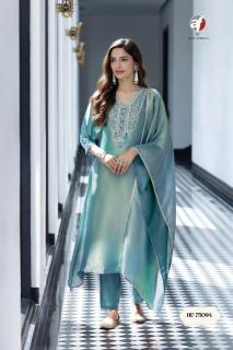 Anju fabrics HU 75094 mumbai wholesale kurti market address
