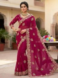 Astitva grorgette poonam saree wholesale market in tamilnadu