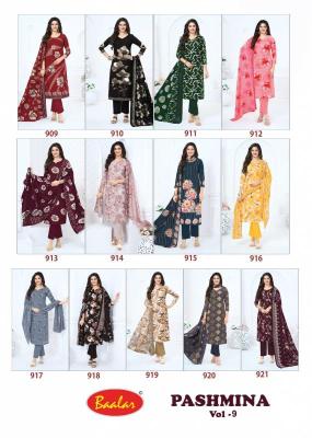 Baalar pashmina vol 9 best wholesale dress material market in mumbai