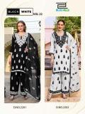 Blue hills black and white vol 22 wholesale salwar kameez market in kolkata