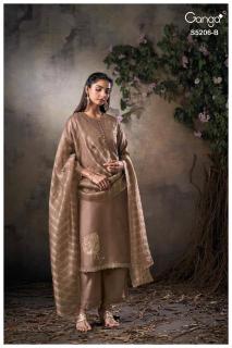 Ganga anyasa 5206 wholesale dress material market in chennai