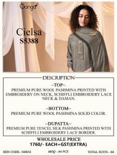 Ganga cielsa 5388 cotton dress material wholesale market in mumbai