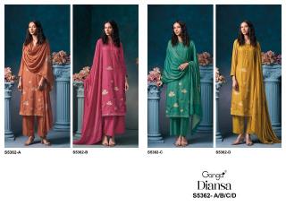 Ganga diansa 5362 dress material wholesale market in jaipur