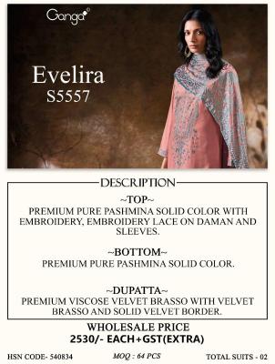 Ganga ecelira 5557 cotton dress material wholesale market in mumbai