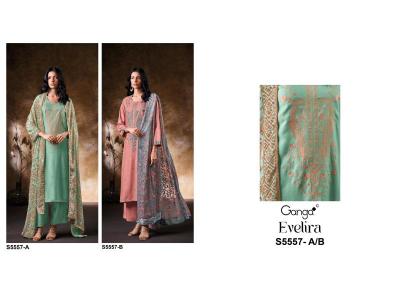 Ganga ecelira 5557 cotton dress material wholesale market in mumbai