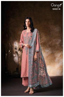 Ganga ecelira 5557 cotton dress material wholesale market in mumbai