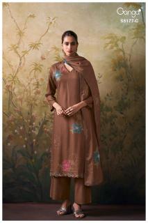 Ganga erem 5177 wholesale dress material market in mumbai with price