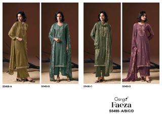 Ganga faeza 5498 wholesale dress material market in surat with price