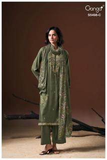 Ganga faeza 5498 wholesale dress material market in surat with price