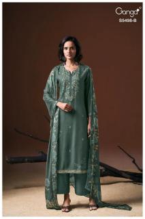 Ganga faeza 5498 wholesale dress material market in surat with price
