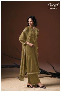 Ganga faeza 5498 wholesale dress material market in surat with price