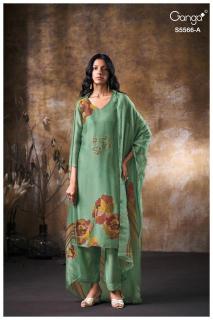 Ganga fariyah 5566 best wholesale dress material  market in pune