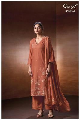 Ganga fionel 5321 cotton dress material wholesale market in surat