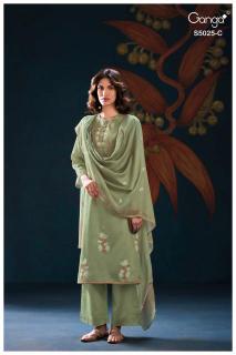 Ganga fiori 5025  cotton dress material wholesale market in ahmedabad