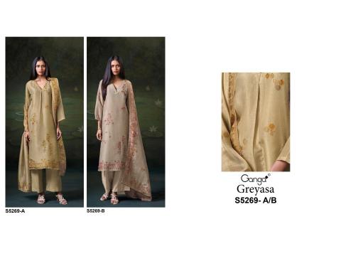 Ganga greyasa 5269 wholesale dress materials in mumbai with price