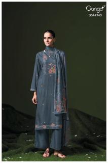 Ganga janine 5477 wholesale dress material shops in kolkata