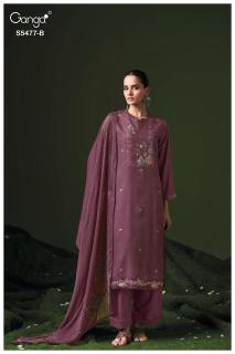 Ganga janine 5477 wholesale dress material shops in kolkata