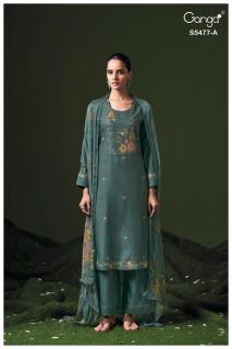 Ganga janine 5477 wholesale dress material shops in kolkata