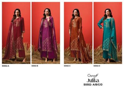 Ganga julika 5552 ladies dress material wholesale market in mumbai