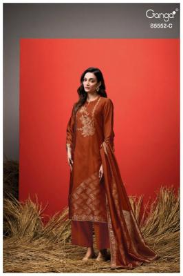 Ganga julika 5552 ladies dress material wholesale market in mumbai