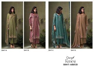 Ganga kenesi 5417 wholesale dress material market in mumbai with price