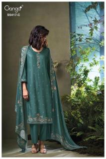 Ganga kenesi 5417 wholesale dress material market in mumbai with price
