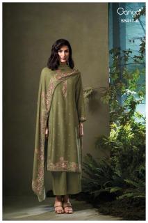Ganga kenesi 5417 wholesale dress material market in mumbai with price