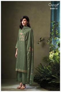 Ganga nasreen 5451 wholesale dress materials in mumbai with price
