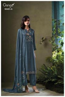 Ganga nasreen 5451 wholesale dress materials in mumbai with price