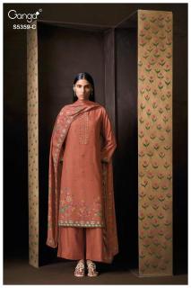 Ganga prishta 5359 wholesale dress material jaipur